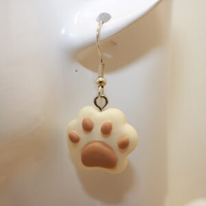 multi tone paw Earrings