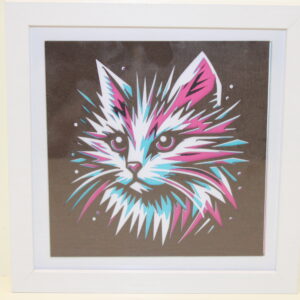 Colourful Cat Frame