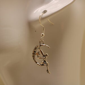 Fairy on the moon Earrings