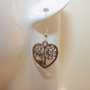 Heart shaped Tree of Light  Earrings